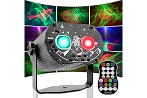 EAGOU DIARY Jeux de Lumière pour Soirée, Aurora Jeu de Lumière 60 Motifs Dj Alimentés par USB Dj avec TéLéCommande Soirée Disco pour Fête Discothèque Bar