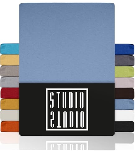STUDIO molton-matrasbeschermer 120x200cm, Made in Green, 100% ademend katoen, Made in Germany, matrasbeschermer met hoekelastieken 120x200, natuurlijke kleuren
