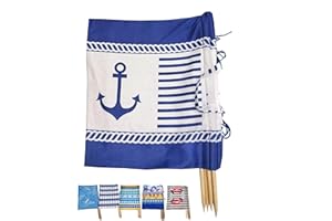 Aves-24 Windschutz 8m x 80cm für Strand Garten See Meer SICHTSCHUTZ Wind Zaun Schutz Blickschutz Camping (12. Anker - Blau)