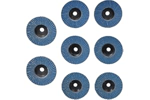 Omevett 8 Pcs Flap Discs 76mm Mixed Grit 40/60/80/120 Zirconia Grinding Wheel Sanding Discs for Angle Grinder to Sanding Grinding Metal Wood Stainless Steel