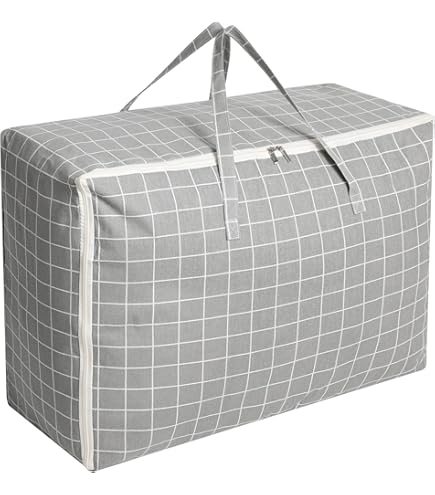 HOTUT Lot De 2 Grands Sacs De Rangement 105 L - Tissu Oxford Imperméable - Pour Déménagement, Stockage