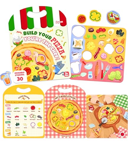 Felly 20 Set Riutilizzabili Adesivi Libro per 2 3 4 5 6 Anni, Riutilizzabile Impermeabile Sticker Libri Giocattoli per Bambini,Adesivi Libri per Bambini, Animal Space Dinosaur Sticker educativo Regalo
