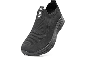 ODCKOI Męskie wsuwane trampki Mesh Oddychające buty do biegania Wygodne trampki Outdoor Fitness Buty sportowe Lekkie buty do biegania szosowego
