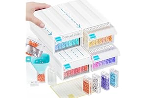 ARTDOT 140 Slots Diamond Painting Accessori Box, Diamond Painting Kit Completo per Pittura Diamante 5D, Unghie, Gioielli, Artigianato d'Arte E Punto Croce