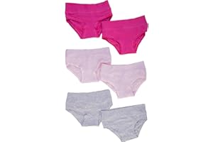 Ellepi 6 Pezzi Slip Bambina 3840 in Morbido Cotone con Vita alta elasticizzata