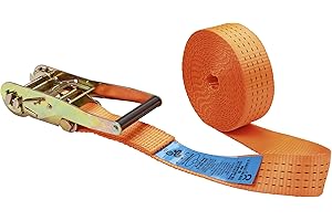 Kerbl 37147 - Correa de Amarre con trinquete 1 Parte 50 mm x 6 m para Carga de 2000 a 4000 kg, Color Naranja