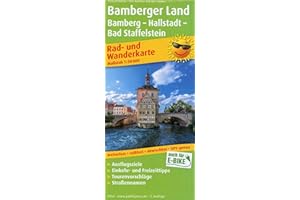 Bamberger Land, Bamberg - Hallstadtt - Bad Staffelstein: Rad- und Wanderkarte mit Ausflugszielen, Einkehr- & Freizeittipps, wetterfest, reißfest, ... 1:50000 (Rad- und Wanderkarte: RuWK)