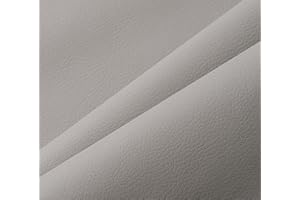 IPEA Simili Cuir Gris Clair pour Revêtement et Décoration – 140 x 50 cm – Made in Italy – Tissu Cuir Synthétique Souple pour Canapés, Chaises, Maison, Vêtements, Accessoires, Objets - [Non adhésive]