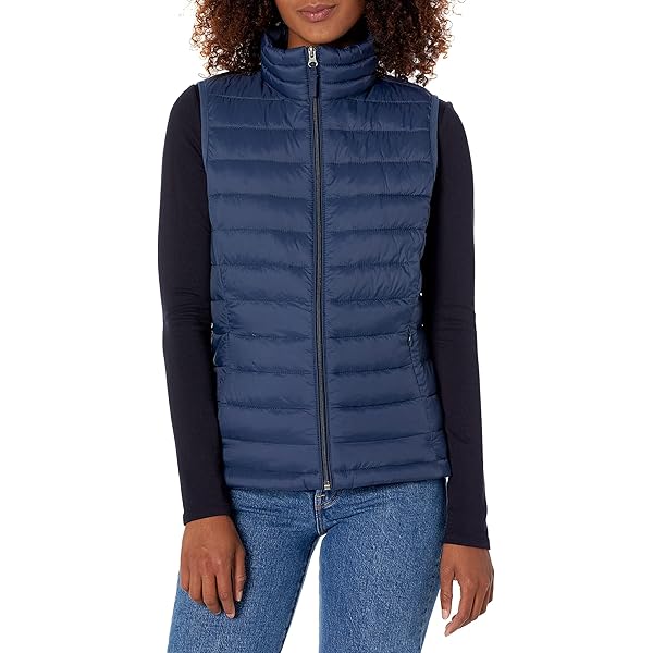 Gilet Sans Manches Femme FUINLOTH - Taille S - Vert Armée Matelassé - Poches Zippées
