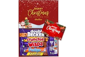 Chocoluxe Co Christmas Chocolate Gift Box Hamper | Made with Assortment of Dairy Milk Selections | Luxury Christmas Chocolate Gifts Ideal For Everyone | Chocolate Selection Box