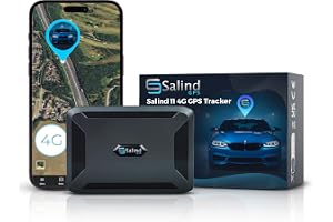 Salind GPS Tracker with Magnet for Cars, Vehicles & Machinery | Real-Time Tracking - Route History - Geofence - Security Alarms - Up to 70 Days Battery