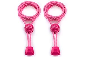 SCHNÜRRLIE Schnürsenkel - elastische Schnürbänder ohne Schuhe Binden - Laces rund flach mit Schnellverschluss für Kinder Erwachsene - 100 cm