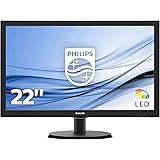 Philips Monitor 223V5LHSB2 Monitor LCD-TFT per PC Desktop 21,5" LED, Full HD, 1920 x 1080, 5 ms, HDMI, VGA, Attacco VESA…