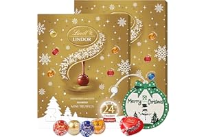TOPLINE Assorted Lindt Chocolates Advent Calendar 2025 - Pack of 2 x 117g Mini Truffles Advent Calendar. Great Christmas Gifts for Women, Secret Santa Gifts, Stocking Fillers