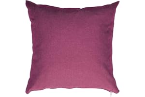 ‎CHILLY PILLEY chilly pilley® Dekokissen mit Reißverschluss – Elegantes Zierkissen aus strukturierter Stoffoptik – Weiches Kissen für Sofa, Bett & Wohnzimmer (40x40 cm, Violett)