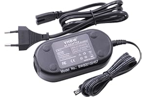 ‎VHBW vhbw Zasilacz sieciowy ładowarka kabel do ładowania kompatybilny z kamerą JVC zamiennik dla AP-V17, AP-V17E, AP-V17U, P-V14, AP-V14E, AP-V14U, AP-V15, AP-V15E, AP-V15U, AP-V16, AP-V16E.