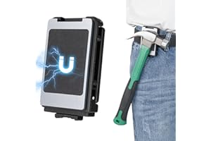 otuiaim Portautensili Magnetico da Cintura - Clip-on Porta Attrezzi Supporto - per Attrezzi da Lavoro Cacciaviti, Martelli, Chiavi, Pinze, Chiodi - per Elettricisti, Idraulici, Falegnami, Artigiani