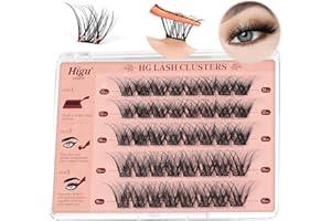 Ciglia autoadesive mix 10-16 mm, Higu clace set di ciglia preincollate, senza colla e rimozione, per fai da te (Volume)