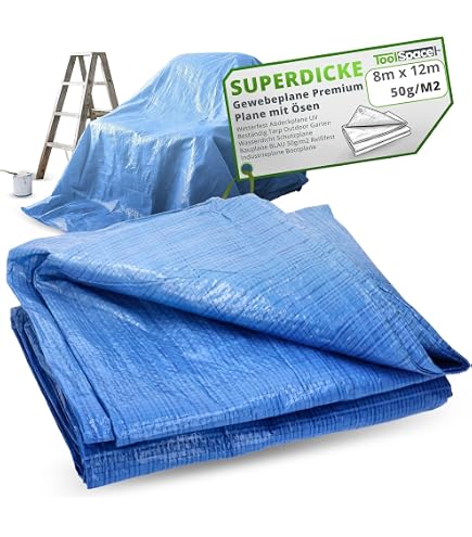 Bâche De Protection Renforcée KADAX - Tissu Imperméable, Couleur Verte, Neuf Dans Son Emballage