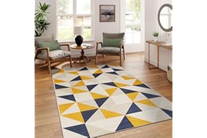 AMEHA Door Mat - 40x60 cm, Area Rug for Bedroom, Anti Slip Super Soft Dirt Trapper Small rug Absorbent Floor Mat, Easy to clean, (Cream Black)