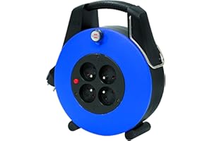 Brennenstuhl confort-line cl-xl bęben kablowy H05VV-F 3 G1,0, niebieski, 1102931