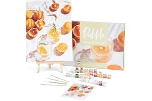 Dabble Malen-nach-Zahlen Kit - Malen nach Zahlen für erwachsene Anfänger mit Leinwandrahmen, Malset für Erwachsene