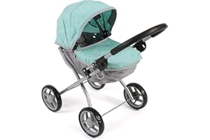 Bayer Chic 2000-Passeggino per Bambole, Colore Melange Mint, 59 x 35 x 60 cm, 550 30
