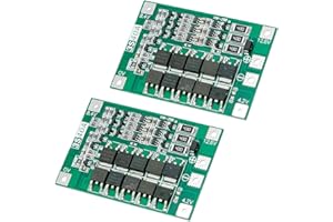 PENGLIN 2 Stück 3S 11.1V 12.6V 40A mit Balance 18650 Li-Ion Lithium Battery Protection Board,PCB BMS Ladegerät Schutzschaltung Balance Lademodul für Drill Motorrad Batterie