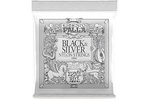 Ernie Ball Ernesto Palla Black and Silver Nylon Classical Guitar Strings