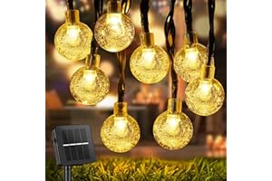 STANBOW Catena Luminosa Esterno, 11M 60LEDs Luci Solari da Giardino, 8 Modalità IP65 Impermeabile Luci Esterno Energia Solare per Giardino, Gazebo, Balcone, Matrimonio (Bianco Caldo)