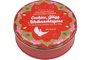 Kulinarischer Adventskalender Cookies, Glögg und Weihnachtsgans - 24 himmlische Weihnachtsrezepte aus aller Welt - In Blechdose mit 24 Karten zum ... mit 24 himmlischen Rezepten aus aller Welt
