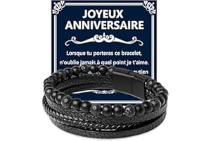 Mochity Bransoletka męska 21 cm, prezent dla mężczyzn, prezent dla taty, prezent urodzinowy, prezent na Boże Narodzenie, dla mężczyzn, z pudełkiem i kartką