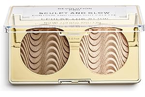 REVOLUTION BEAUTY LONDON Revolution Pro, Sculpt & Glow, paleta twarzy, pustynne niebo, 2 odcienie, 4 g