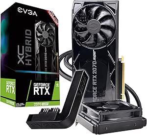 EVGA GeForce RTX 2070 Super XC Hybrid Gaming, 08G-P4-3178-KP, 8GB GDDR6, Watercooled + PowerLink
