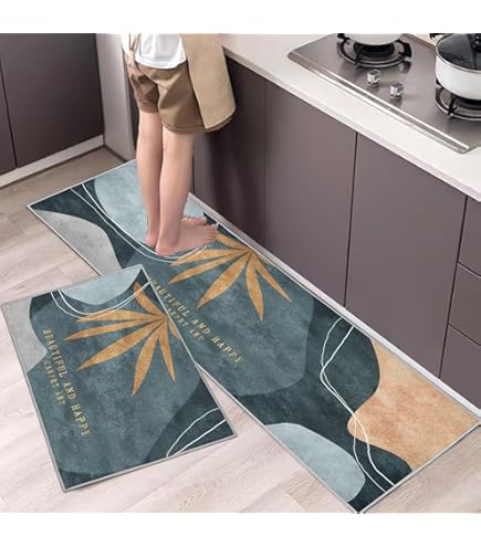 Tappetini Da Cucina Antiscivolo 2 Pezzi - 40x60cm E 40x120cm, Lavabili - Foto 11