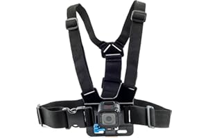 Digicharge Imbracatura del Petto Per GoPro Lit Hero Hero13 13 Max 2 Hero12 12 /DJI OSMO Action 5 Pro 4 / Insta360 One/Session Mini 11 10 9 8 7 6 5 Akaso Action Camera Cam Cinturino regolabile