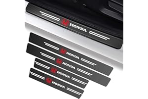 YALUGA 4PCS Car Door Sill Protector Threshold Protective Stickers,Carbon Fiber Stickers Door Sill Scuff Plate Cover for Car Door Steps,Work with
