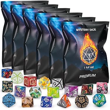 Sarini DND Dragon Eye dobbelstenen set hars scherpe randen met