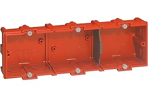 Legrand - Caja de herramientas (3 elementos, para yeso, 40 mm de profundidad)