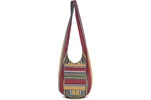 YOUR COZY Sac à main bandoulière unisexe Boho Sac en coton fait main pour unisexe