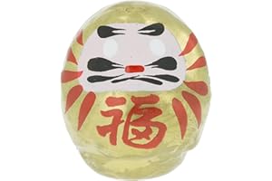 Tierra Zen Daruma, Papier mâché, doré, 4.5 cm