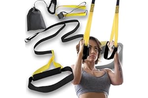 ‎RETOO Retoo Schlingentrainer Set mit Beutel für Krafttraining und Functional Training, Sling Trainer mit Griffen für Zuhause, Indoor & Outdoor, Home Training und Workout, Trainingsband, Ganzkörpertraining
