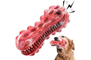 HETOO Dog Toys, Indestructible Squeaky Dog Chew Toy For Medium Large Breed Dog Teeth Cleaning