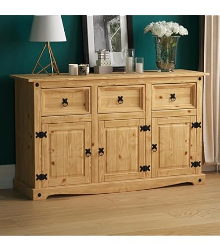 vidaXL Bijzetkast 90x33x75 cm massief mangohout, opbergkast, dressoir kast, bijzetkast, wandkast, opbergkastje, dressoirkast, dressoir zwart