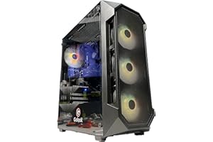 Golook PC Gaming Basic 2.0 - Ryzen 5 4500 / 32GB RAM / 1TB NVME M.2 / RX 6500XT 4GB GDDR6 / B450M / 4 Ventole Raffreddamento - Computer Fisso
