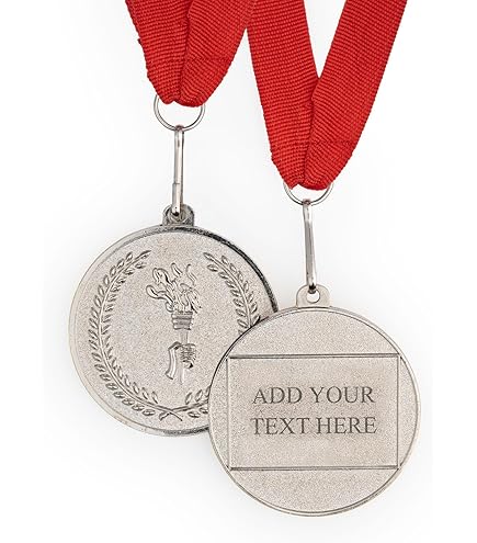 PATIKIL 2.7" Ping Pong Médailles, 3 Paquet Table Tennis Prix Médailles Or Médaille Avec Ruban Rouge Jaune Pour Jeus Sports Concours