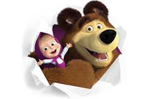 INFANS Adesivo da parete Masha e Orso, 55 x 55 cm