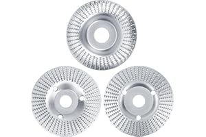 JOYIT 3 discos de lijado de madera para amoladora angular, herramientas de carpintería para tallar y lijar madera, madera blanda, madera dura (plata)