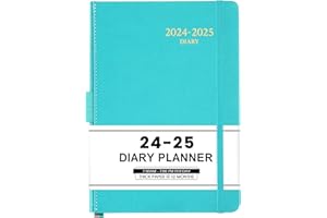 INDEME Academic Diary 2024-2025 - Diary 2024-2025 Day to Page, A5 Diary Planner August 2024 to July. 2025, Advanced Personal Organiser of Premium Quality, 14.5 X 21 cm, Green