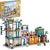 LEGO&reg; Creator 3&rsquo;&uuml; 1 Main Street A Toy City for Children 31141-9 Years Old and Over, Art Deco Building and Shopping Street